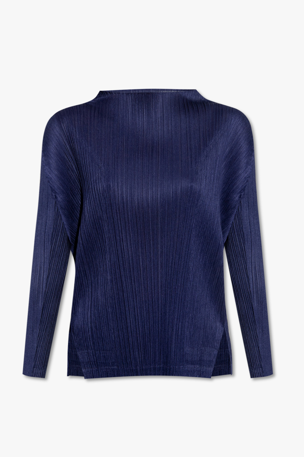プリーツプリーズ トップス ネイビー　M~L プリーツプリーズ トップス ネイビー M~L PLEATS PLEASE ISSEY